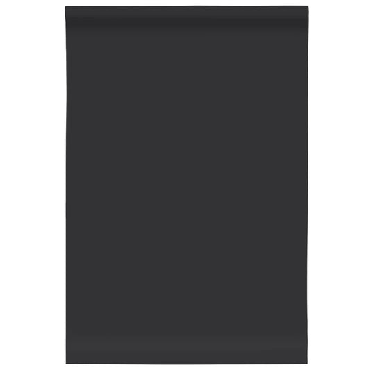 Möbelfolie Selbstklebend Mattschwarz 90x500 cm PVC