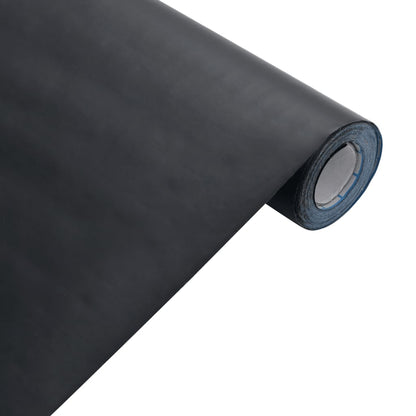 Möbelfolie Selbstklebend Mattschwarz 90x500 cm PVC