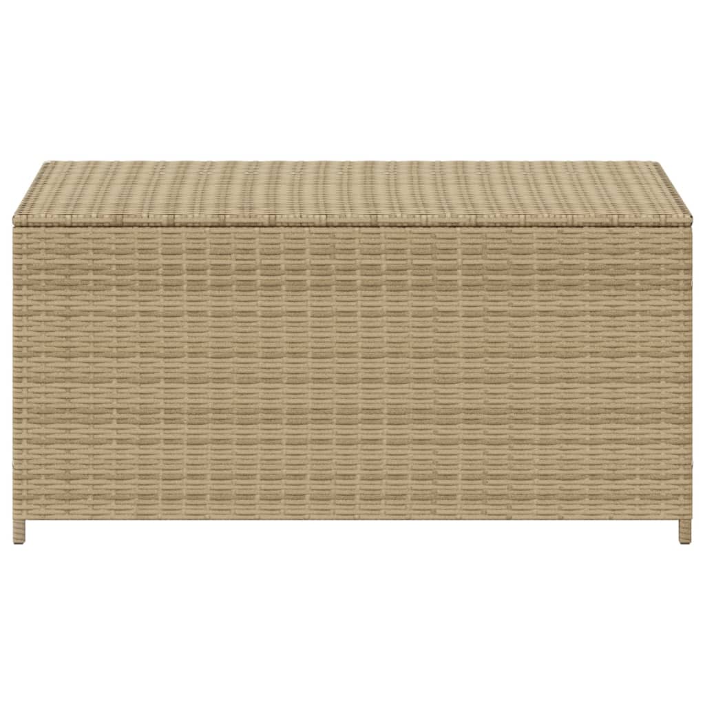 Gartentruhe Beige 190L Poly Rattan
