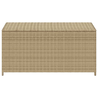 Gartentruhe Beige 190L Poly Rattan