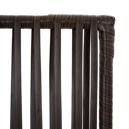 4-delt foldeskærm Brun polyrattan