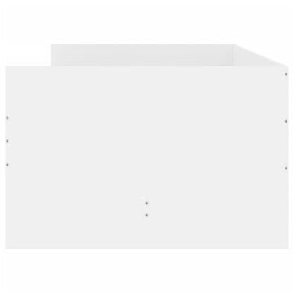 Bettgestell mit Schubladen Weiß 90x190 cm