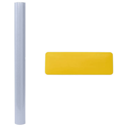 Fensterfolien 5 Stk. Statisch Matt Grau PVC