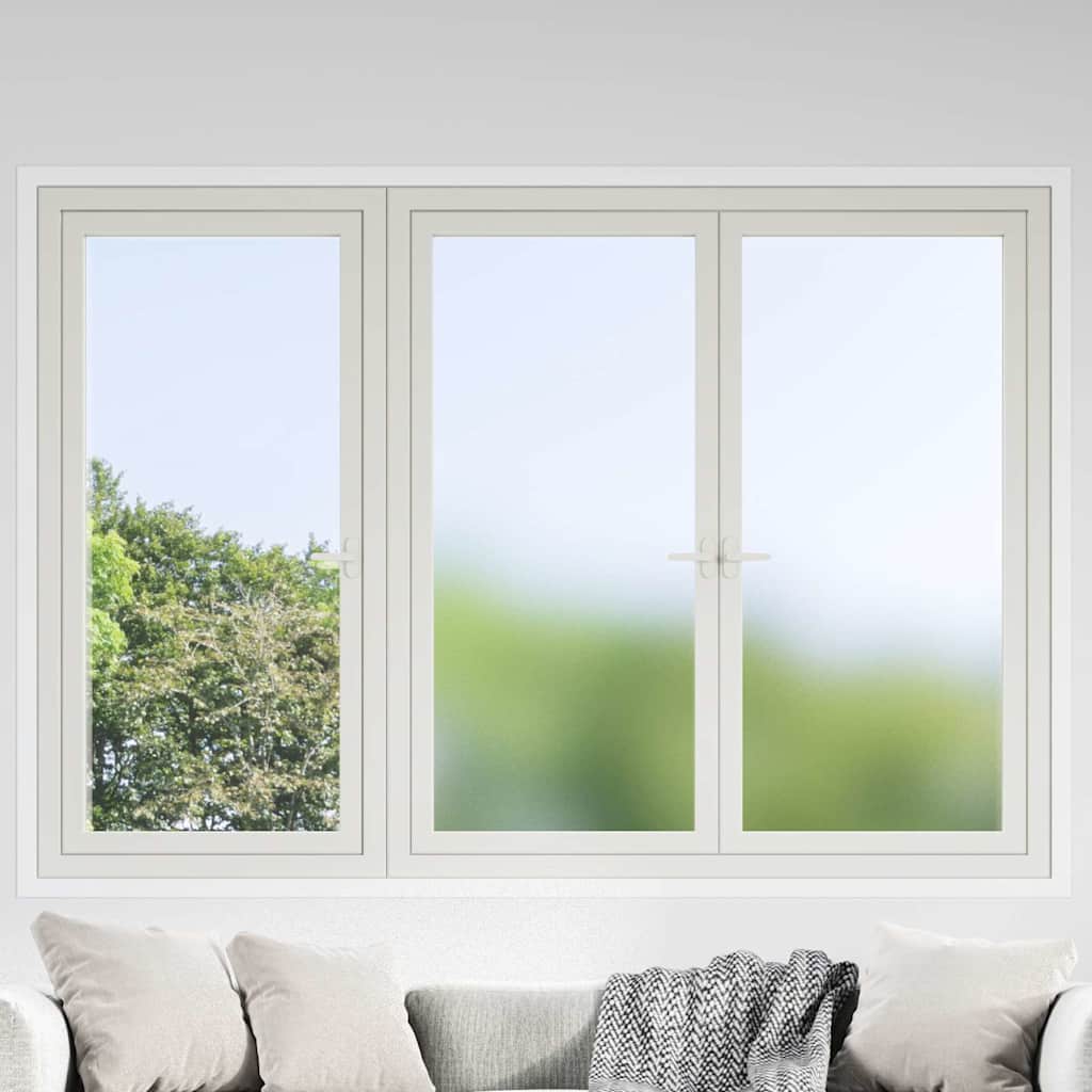Fensterfolien 5 Stk. Statisch Matt Grau PVC