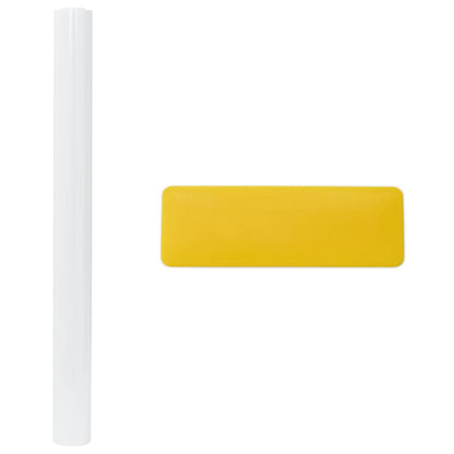 Fensterfolien 5 Stk. Statisch Matt Weiß PVC