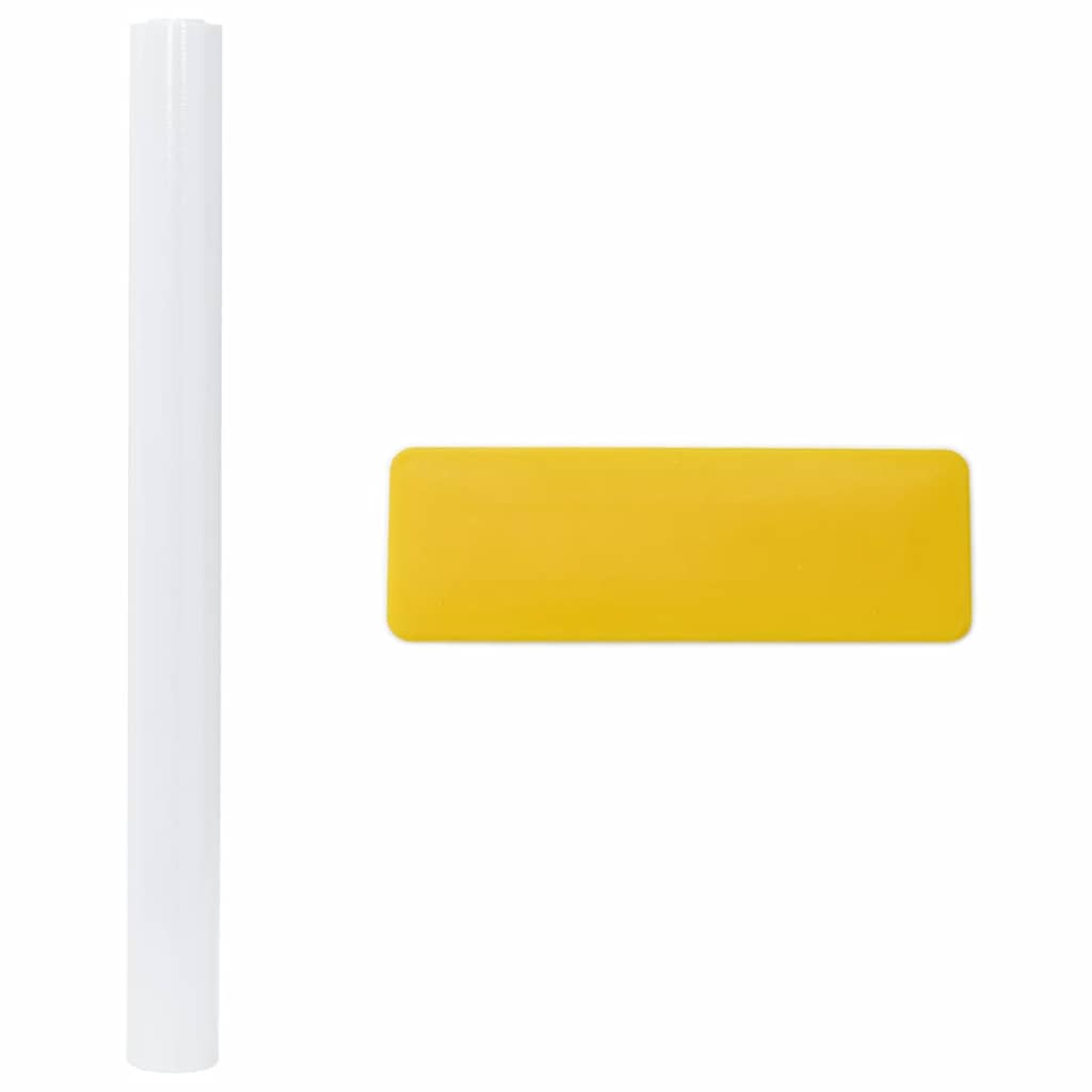 Fensterfolien 5 Stk. Statisch Matt Weiß PVC