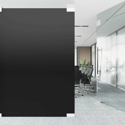 Fensterfolien 3 Stk. Statisch Matt Schwarz PVC