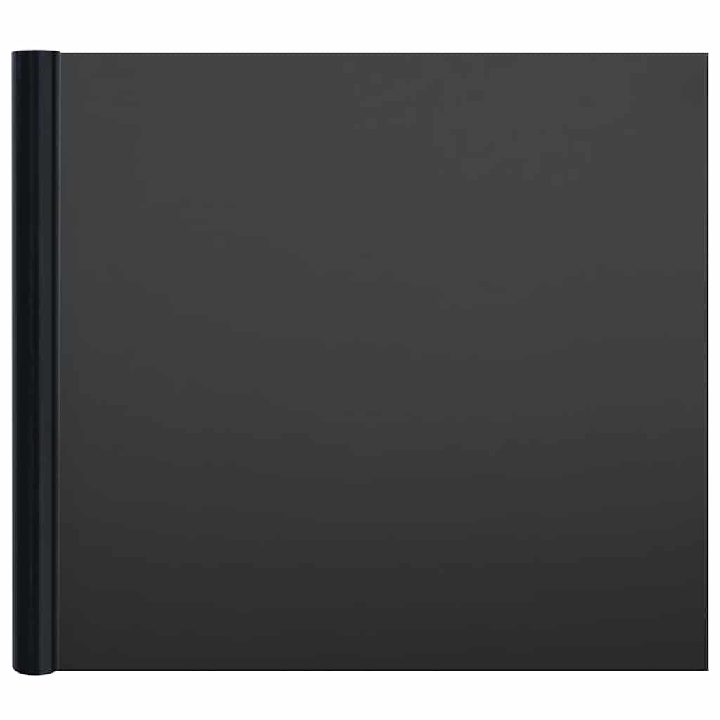 Fensterfolien 3 Stk. Statisch Matt Schwarz PVC