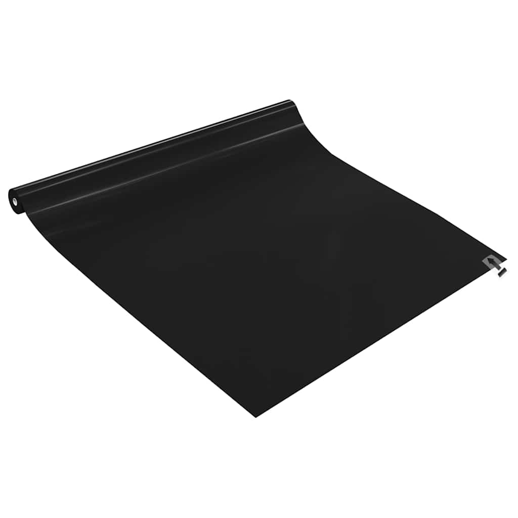 Fensterfolien 3 Stk. Statisch Matt Schwarz PVC