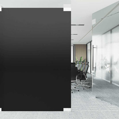 Fensterfolien 5 Stk. Statisch Matt Schwarz PVC