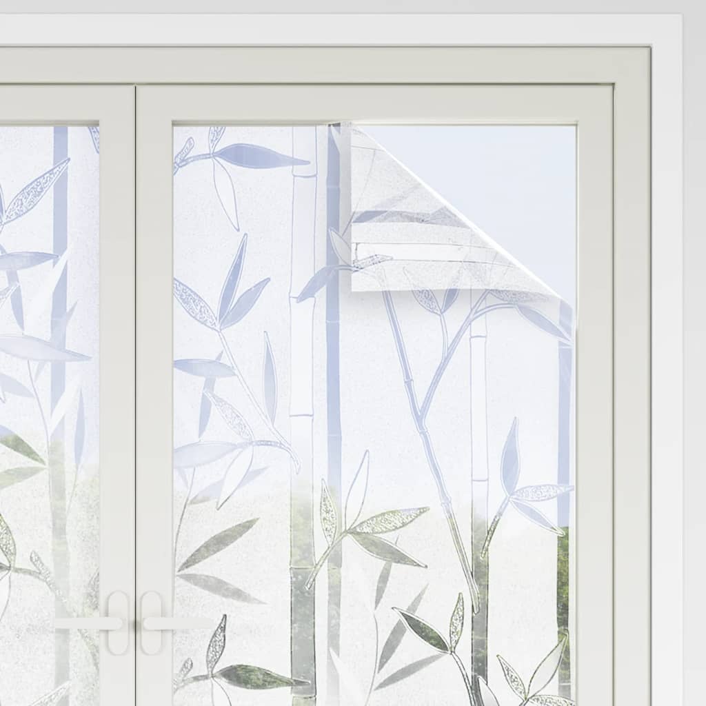 Fensterfolien 4 Stk. Matt Bambus-Muster PVC