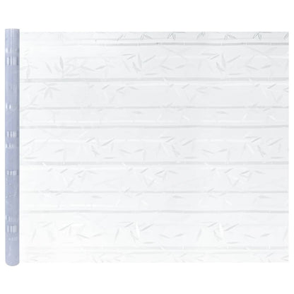 Fensterfolien 4 Stk. Matt Bambus-Muster PVC