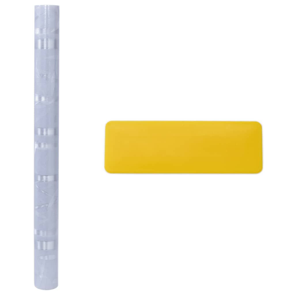 Fensterfolien 4 Stk. Matt Bambus-Muster PVC