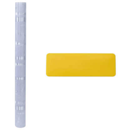 Fensterfolien 4 Stk. Matt Bambus-Muster PVC