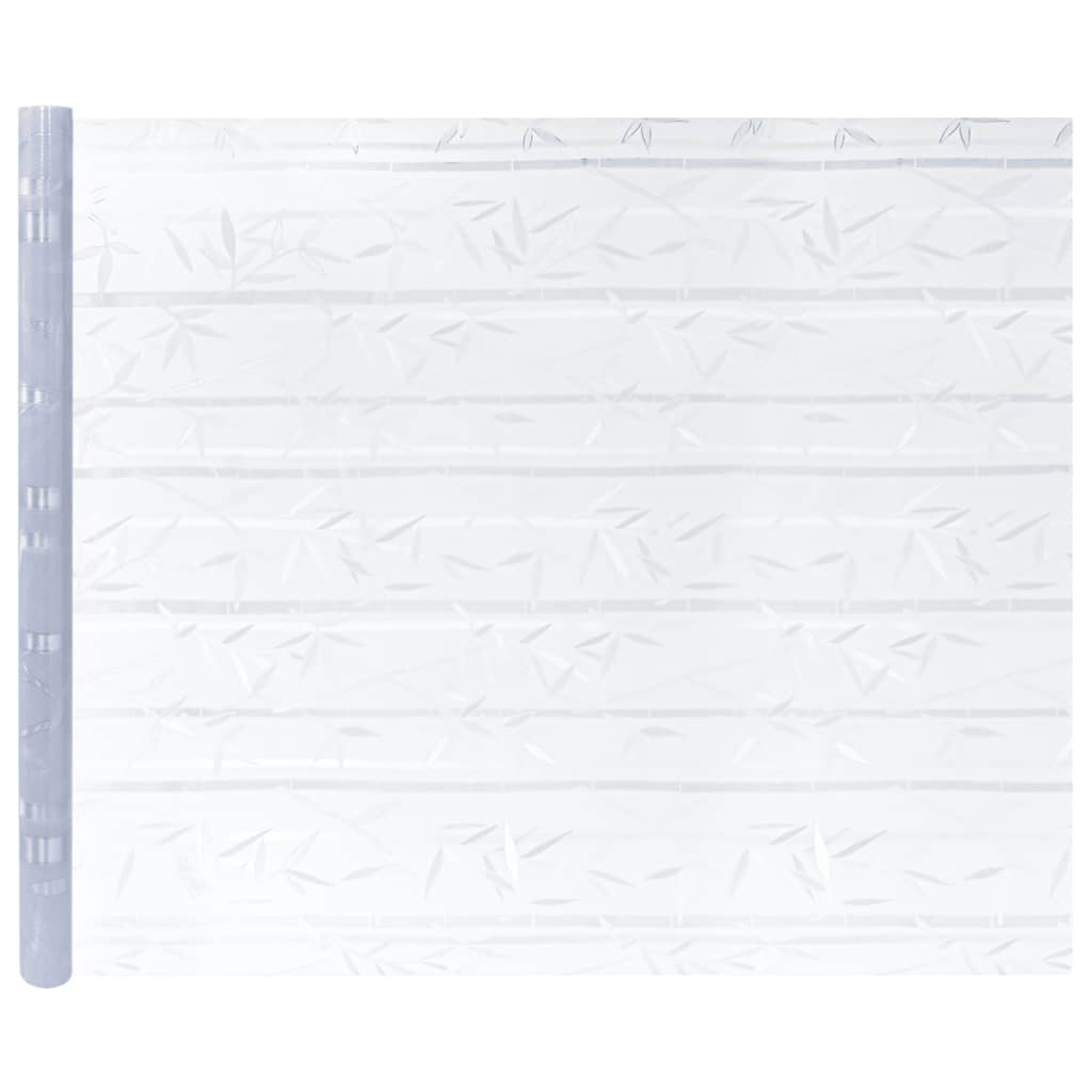 Fensterfolien 2 Stk. Matt Bambus-Muster PVC