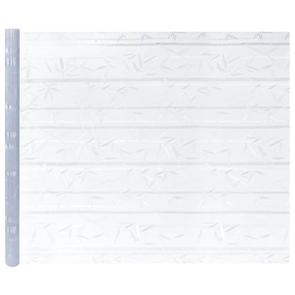 Fensterfolien 2 Stk. Matt Bambus-Muster PVC