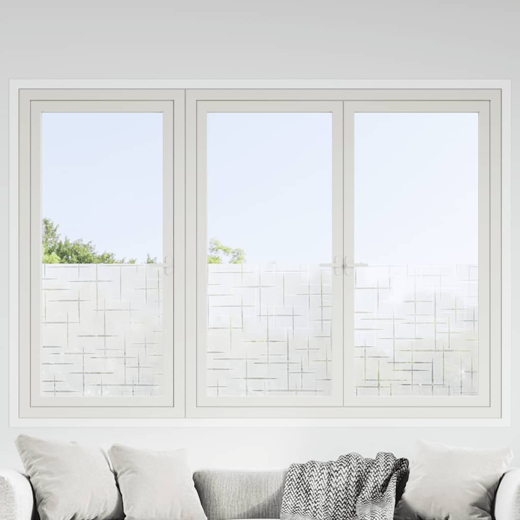 Fensterfolien 2 Stk. Matt Sternen-Muster PVC