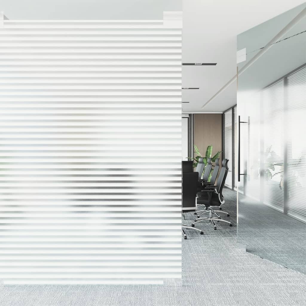 Fensterfolien 2 Stk. Matt Streifenmuster PVC