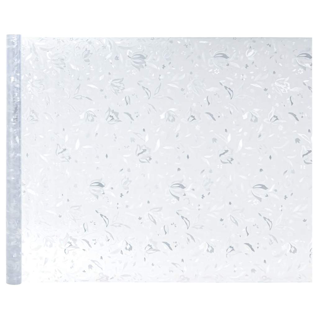 Fensterfolien 4 Stk. Matt Blumenmuster PVC