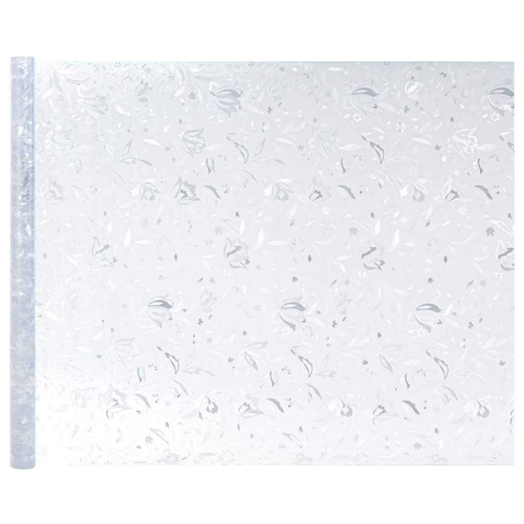 Fensterfolien 4 Stk. Matt Blumenmuster PVC