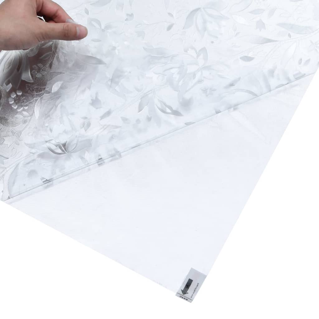 Fensterfolien 2 Stk. Matt Blumenmuster PVC