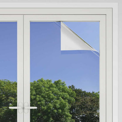 Sonnenschutzfolien 5 Stk. Statisch Reflektierend Silbern PVC
