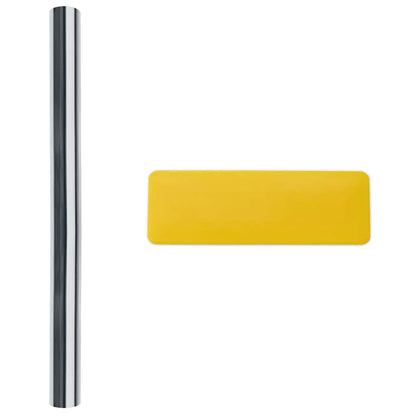 Sonnenschutzfolien 5 Stk. Statisch Reflektierend Silbern PVC