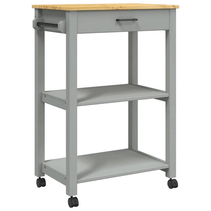 Küchenwagen MONZA 60x40x88,5 cm Massivholz Kiefer