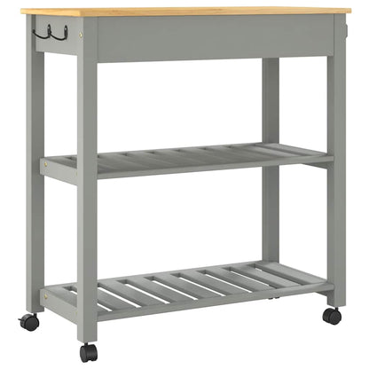 Küchenwagen MONZA 84x40x88,5 cm Massivholz Kiefer