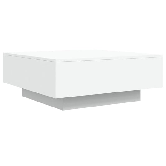 Sofabord Hvid 80x80x31 cm Træ Materiale