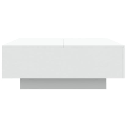 Sofabord Hvid 80x80x31 cm Træ Materiale