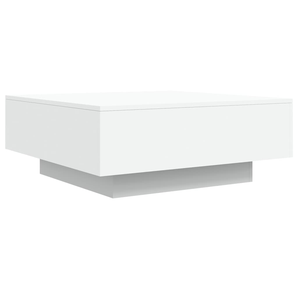 Sofabord Hvid 80x80x31 cm Træ Materiale