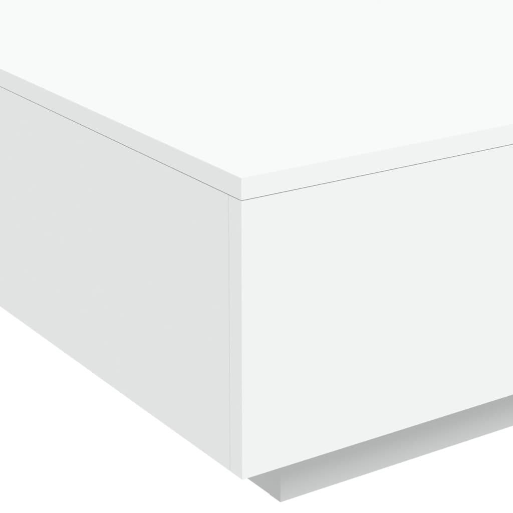 Sofabord Hvid 80x80x31 cm Træ Materiale