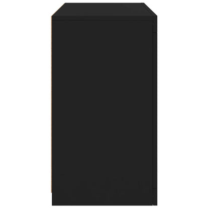 Sideboard mit LED-Leuchten Schwarz 60,5x37x67 cm