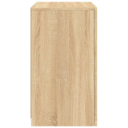 Beistellschrank mit LED-Leuchten Sonoma Eiche Holzwerkstoff