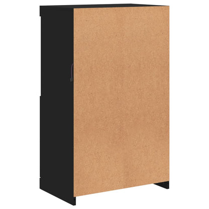 Sideboard mit LED-Leuchten Schwarz 60,5x37x100 cm