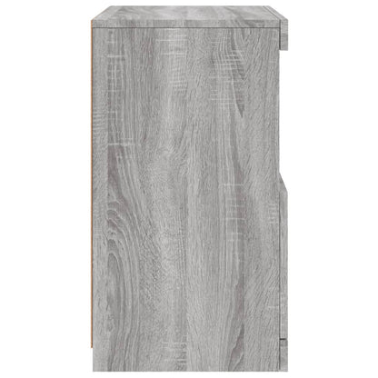 Sideboard mit LED-Leuchten Grau Sonoma 41x37x67 cm