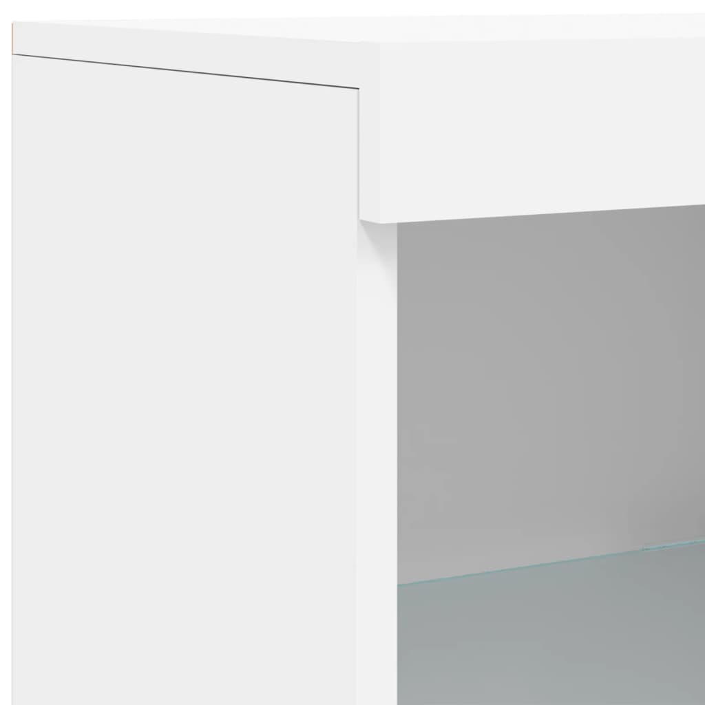 Sideboard mit LED-Beleuchtung Weiß 41x37x100 cm