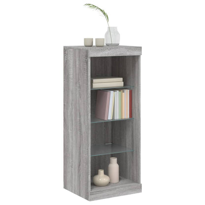 Sideboard mit LED-Leuchten Grau Sonoma 41x37x100 cm