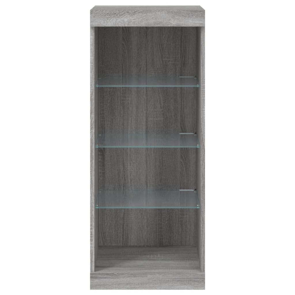 Sideboard mit LED-Leuchten Grau Sonoma 41x37x100 cm