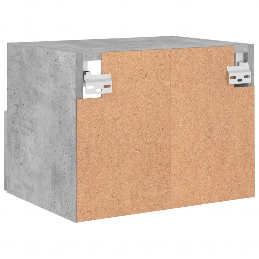 TV overskabe 2 stk Betongrå 40x30x30 cm træmateriale