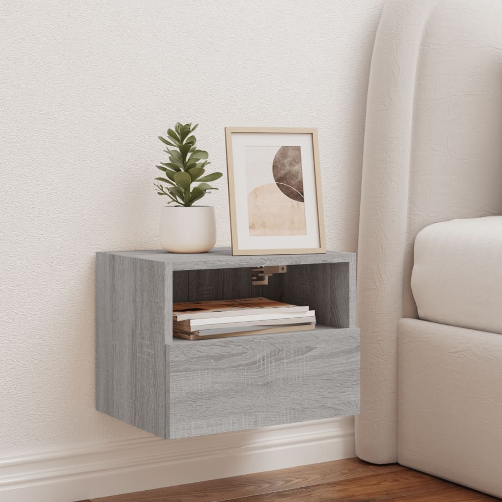 TV overskab grå Sonoma 40x30x30 cm træmateriale