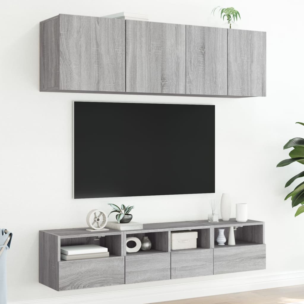 TV overskab grå Sonoma 40x30x30 cm træmateriale