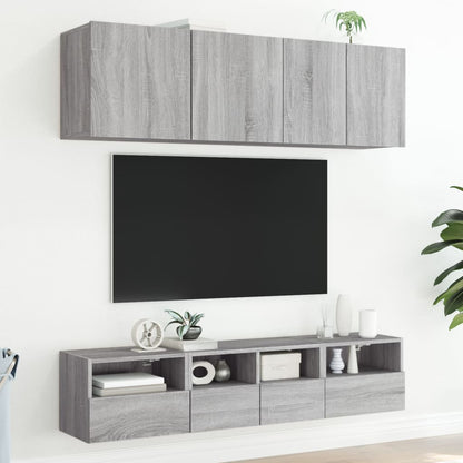 TV overskab grå Sonoma 40x30x30 cm træmateriale