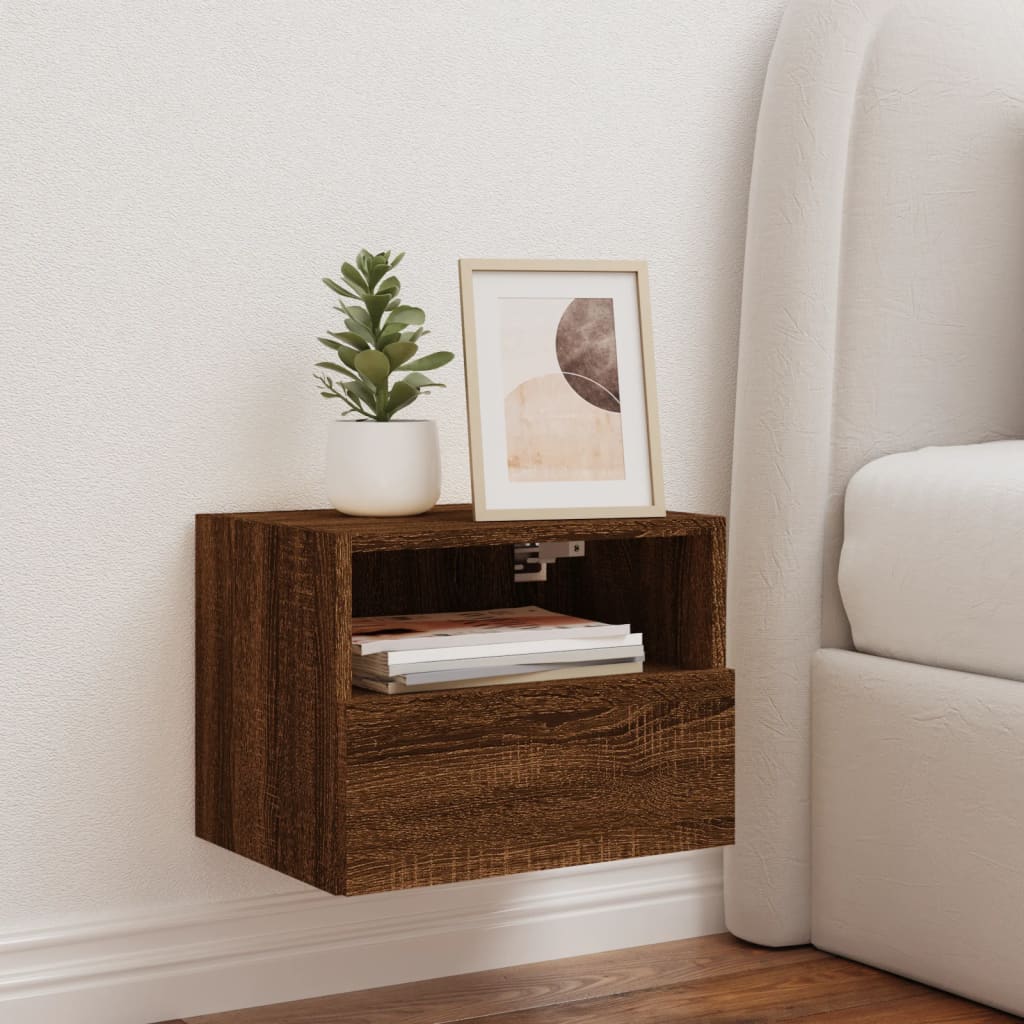 TV-Wandschrank Braun Eiche-Optik 40x30x30 cm Holzwerkstoff