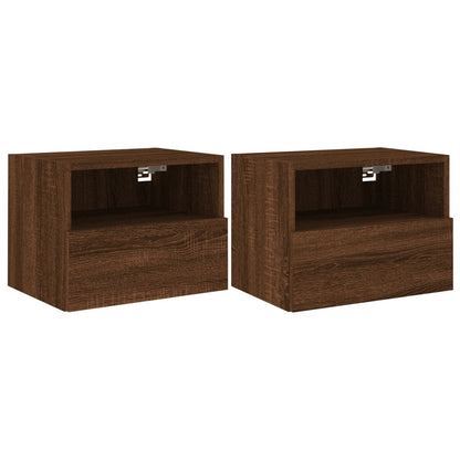 TV overskabe 2 stk Brun eg look 40x30x30 cm