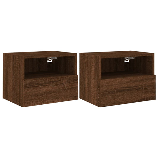 TV overskabe 2 stk Brun eg look 40x30x30 cm