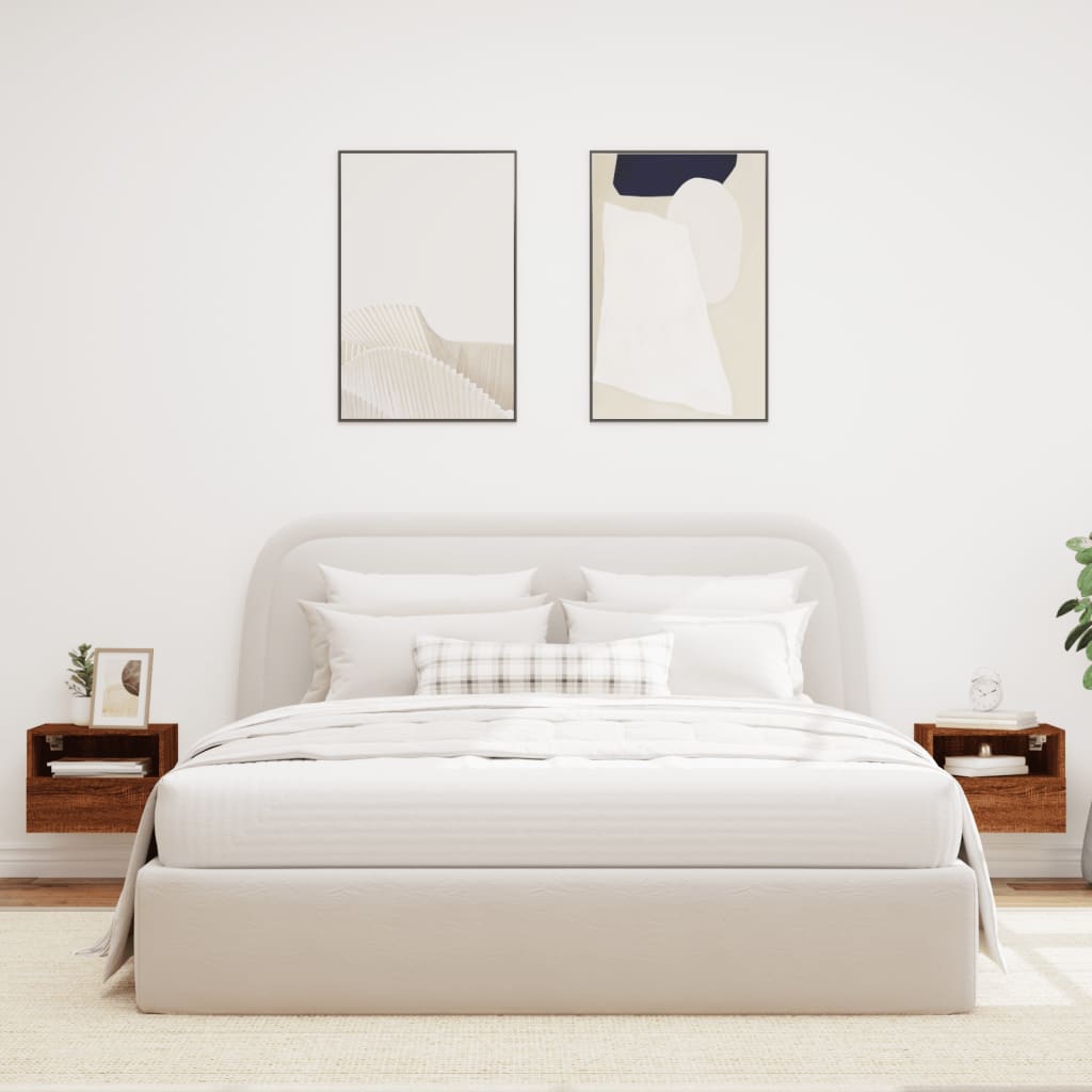 TV overskabe 2 stk Brun eg look 40x30x30 cm