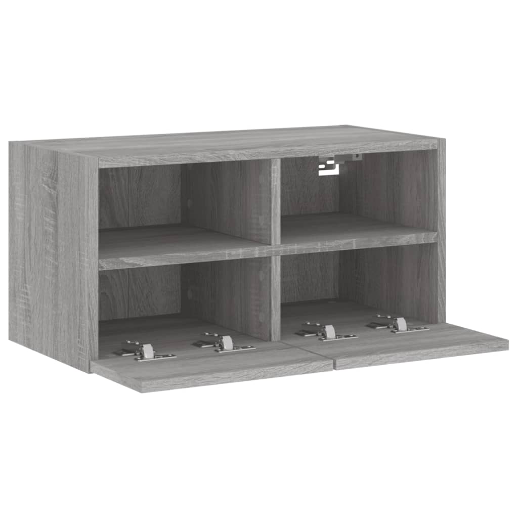 TV vægskab grå Sonoma 60x30x30 cm træmateriale