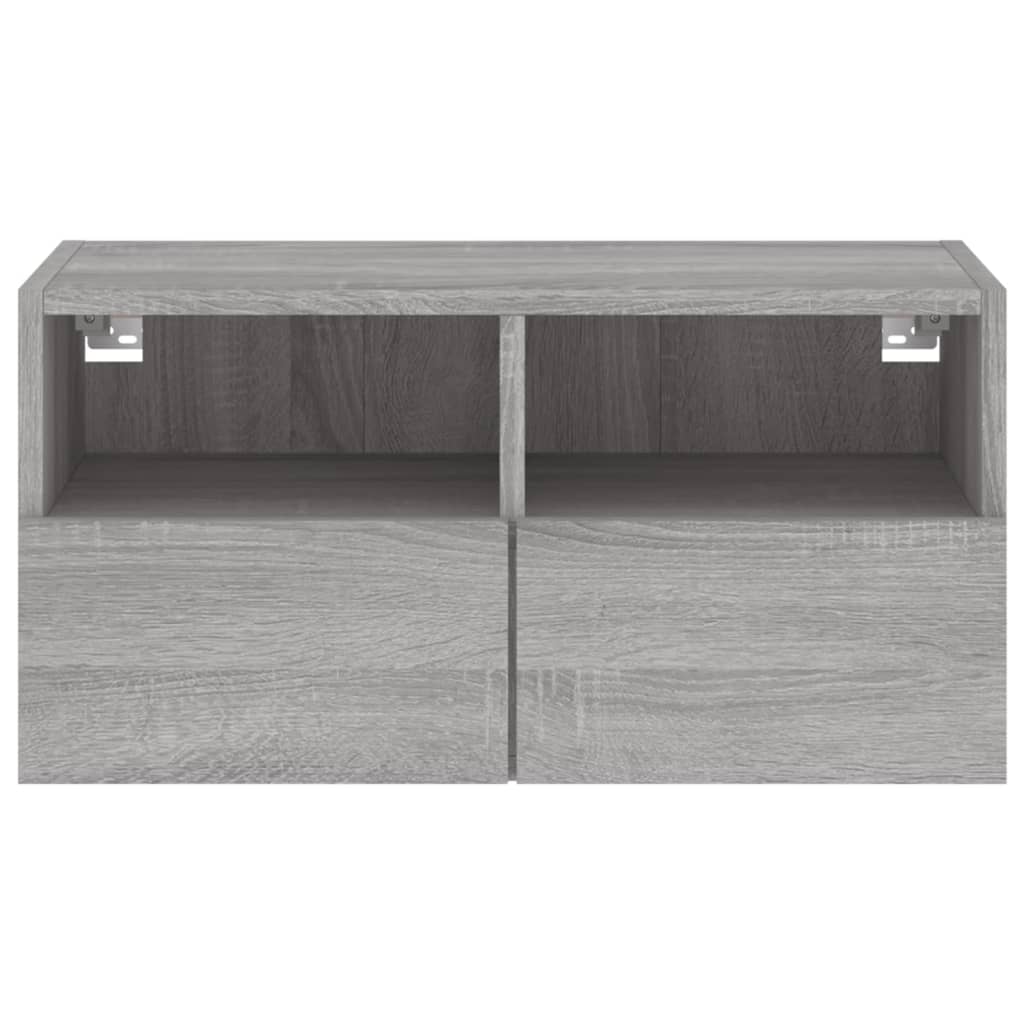 TV vægskab grå Sonoma 60x30x30 cm træmateriale